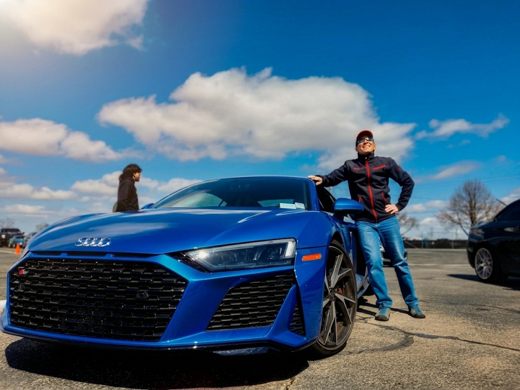 James Kolynich with 2023 Audi R8 V10 RWD